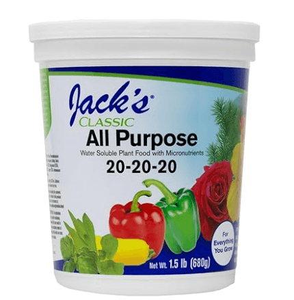 Jack's Classic All Purpose 20-20-20 Water Soluble Plant Food 1.5lbs