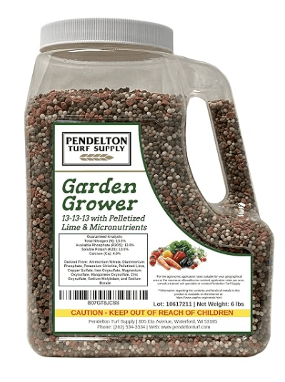 Garden Grower 13-13-13 with Pelletized Lime and Micronutrients jug