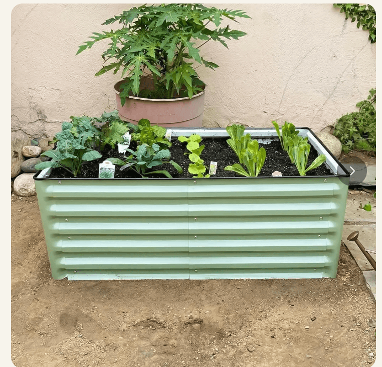 Vegega 17 inch tall rectangle knee-high raised garden bed